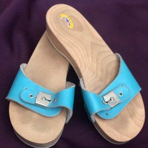 Dr. Scholl's Orginal Sandals in Aqua Blue